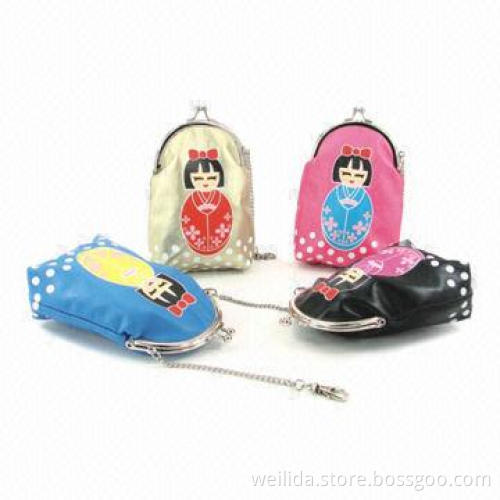 Coin Purses, Made of PU Leather Material with Pretty Printing